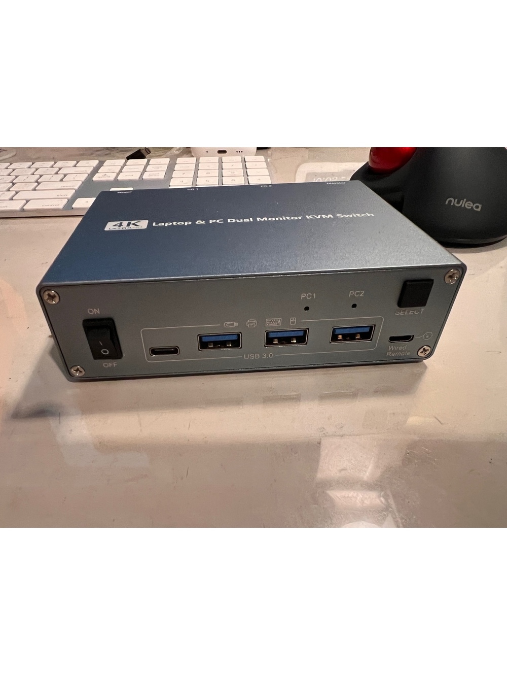KCEVE KVM202CH 2-Port MST Type-C HDMI Dual Monitor KVM Switch